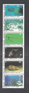 WALLIS & FUTUNA SCOTT 269a MNH VERT. STRIP/6 - 1981 MARINE LIFE ISSUE - Picture 1 of 2