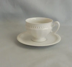 Walküre Perlrand weiß v. Hutschenreuther , Kaffeetasse + Untertasse (R11) - Bild 1 von 4