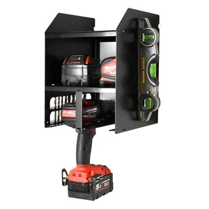 Power Tool Storage Drill Driver Rack Milwaukee Dewalt Bosch Makita Workshop DIY - Picture 1 of 31