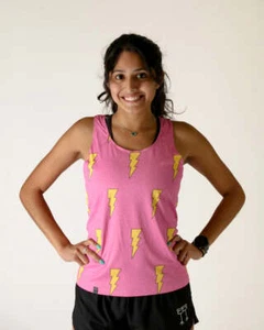 Singlet de rendimiento con pernos rosas para mujer XXS-XL - Imagen 1 de 6