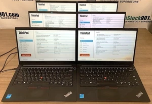 Lot 6 Lenovo ThinkPad E14 Gen 2 i5-11th 2.4 GHz 8gb RAM 256gb SSD 14" FHD NO OS - Picture 1 of 8