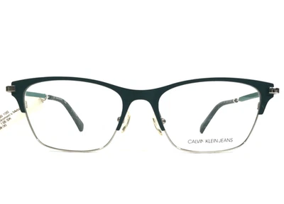 Calvin Klein Jeans Eyeglasses Frame CKJ18105 305 Jade Cat Eye Full Rim 52-17-135 - Image 1 of 4