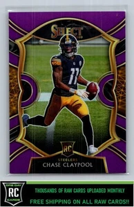 2020 Panini Select Purple Prizm Chase Claypool #70 Rookie Steelers - Picture 1 of 2