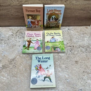 Set Of 5 Variety Books Little House By Laura Ingalls Wilder Paper Back - Picture 1 of 15