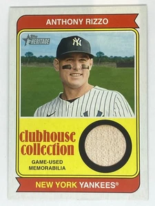 2023 Topps Heritage Anthony Rizzo #CCR-AR Clubhouse Collection Bat Relic Yankees - Picture 1 of 2