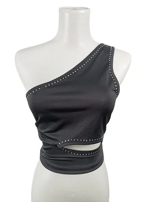 ASOS DESIGN Top cut out Mujeres Top Talla EU 38 negro look casual - Imagen 1 de 4