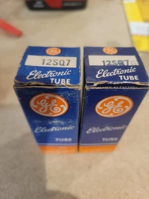 General Electric 12SQ7 Tubes Pair  - Image 1 of 3