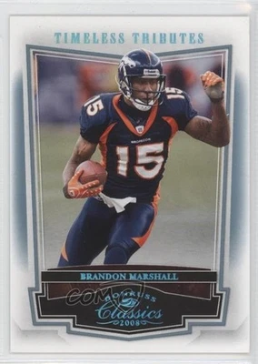 2008 Donruss Classics Timeless Tributes Platinum /25 Brandon Marshall #31 - Image 1 of 2