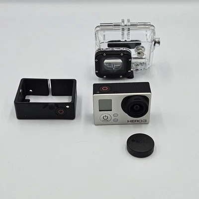 Go Pro Hero 3 With Action Camera Case and Battery Tested Working - Image 1 of 4