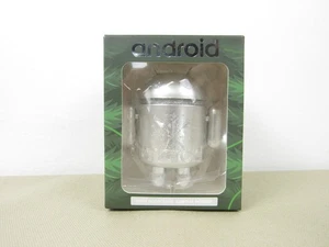 Google Android Mini Collectible Christmas Ornament - Silver - Dead Zebra Inc - Picture 1 of 3