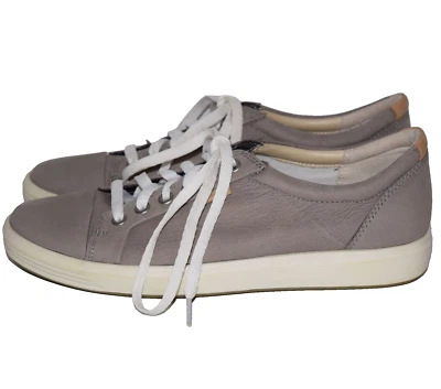 Tenis ECCO Soft 7 para mujer de cuero beige con cordones de moda talla 8 Foto 1 de 4