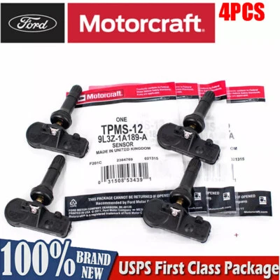 4PCS TPMS-12 Genuine TIRE PRESSURE MONITORING SENSOR 9L3Z-1A189-A OEM Original Foto 1 de 4