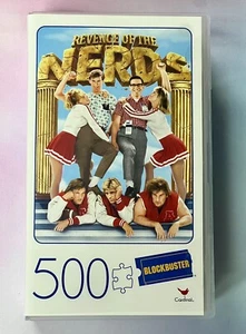 Jigsaw puzzle 500 Piece Revenge Of The Nerds Blockbuster VHS Style Case NEW - Picture 1 of 5