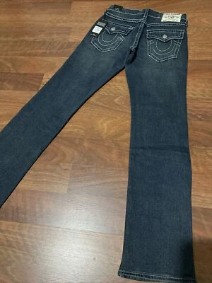 True Religion Ricky Big T Flap “Dark Smoky Wash” 30x34 Relaxed Straight #70052 - Image 1 of 4