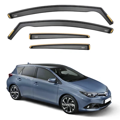 ISPEED Wind Deflectors for Toyota Auris MK2 2013-2018 5-Door Hatchback 4pc Set - Image 1 of 4