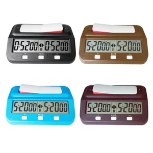 Board Game Clock Plastic Digital Chess Clock Lightweight for Family Personal Use - Picture 1 of 24