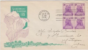 KAPPYSSTAMPS W6781 FDC SCOTT 837 NORTHWEST TERRITORY BLOCK 4 FIRST DAY COVER - Picture 1 of 2