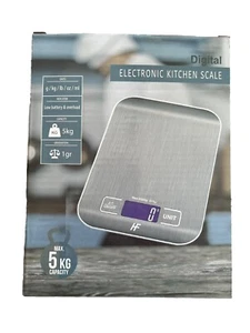 Küchenwaage digital Edelstahl LCD Anzeige 5kg 1g Messung elektronische Waage - Bild 1 von 9