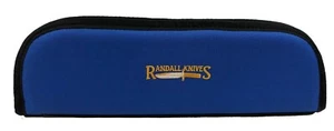 RANDALL KNIFE CASE with SHEATH STRAPS & EMBROIDERED LOGO - 14" BLUE - USA MADE! - Picture 1 of 3