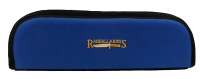 AFRICAN GAME INDUSTRIES, INC RANDALL KNIFE CASE with SHEATH STRAPS & EMBROIDERED LOGO - 14" BLUE - USA MADE!