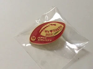 2019 RUGBY WORLD CUP JAPAN PIN BADGE SPONSOR JAPAN AIRLINES PINS - Picture 1 of 2