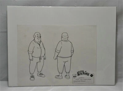 The New Archies Original Studio Background Modelo Cel Sketch Of Coach Kleats #2 - Imagem 1 de 4