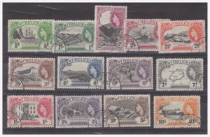 S.Helena - 1953 QEII SG153/165 Used Lot - Picture 1 of 1