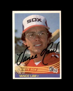 Vance Law Signed 1984 Donruss Chicago White Sox Autograph - Picture 1 of 2