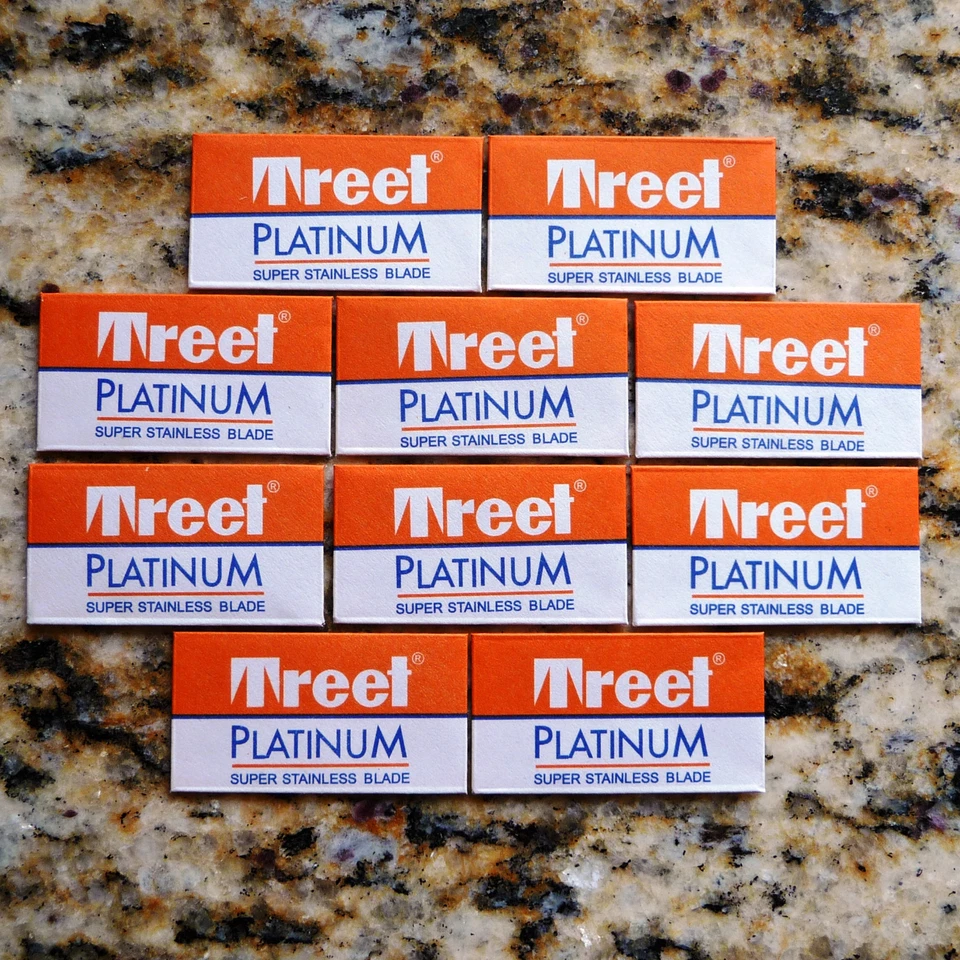 10 hojas de afeitar Treet Platinum de doble filo Foto 1 de 1