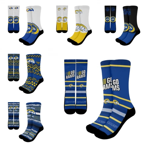 Los Angeles Rams Unisex Running Sock Cushioned Athletic Crew Socks 1 Pair Gifts Cover