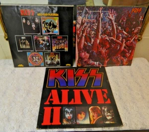 Vintage Kiss-Kiss Alive II Vinyl 2LPs 1977 Casablanca w/ 3 Jackets - Bild 1 von 7