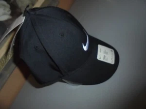 Nike Legacy91 BlackYouth Kids Golf Hat Embroidered Logo Adjustable Hook&loop Cap - Picture 1 of 6