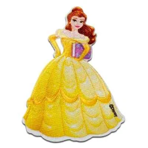 Disney Princess Iron on Patch Beauty & The Beast Princess Belle w/Book New Ship - Picture 1 of 10