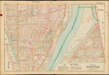 1888 MONROE COUNTY ROCHESTER NY PLYMOUTH PARK TROUP ST - HAMILTON AV ATLAS MAP