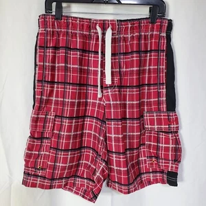 Vintage Nike The Athletic Dept Herren Bade Board Shorts ungefüttert rot - Gr. M (32x9) - Bild 1 von 7