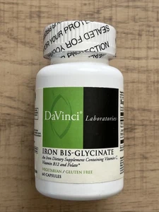 DaVinci Laboratories Iron Bis-Glycinate - 60 Capsules Exp 01/2027 - Picture 1 of 4