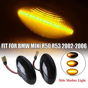 For Mini Cooper R50 R52 R53 Side LED Marker Light Smoke Fender Marker Lamp 02-06 - Picture 1 of 8