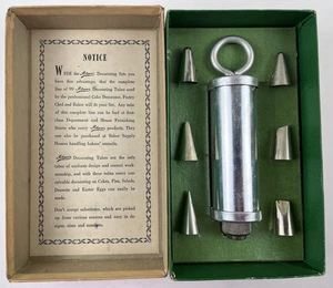  Ateco Glasur Kuchen & Gebäck Dekorieren Set mit 6 Design Tipps Nr. 701 Vintage - Bild 1 von 12