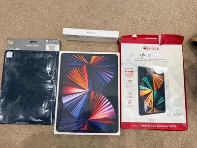 Apple iPad Pro 5th Gen 12.9" 2TB WiFi Space Grey W/ Pencil & Premium Bundle - Image 1 of 4