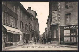 CPA Amplepuis, Rue de Tarare, vue de la rue - Imagen 1 de 2