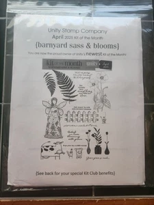 New April 2025 Unity Stamps Kit Of The Month Barnyard Sass And Blooms - Picture 1 of 3