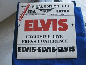 ELVIS PRESLEY~FINAL EDITION~EXCULUSIVE LIVE PRESS CONFERENCE~1977~~ POP LP - Picture 1 of 2