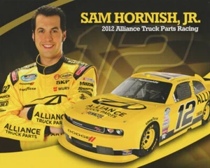 2012 Sam Hornish, Jr. Alliance Truck Parts Dodge Challenger NASCAR Hero Card - Picture 1 of 2