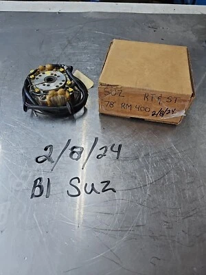 78 SUZUKI RM 400 1978 ESTATOR MAGNETO GENERADOR ROTOR VOLANTE Foto 1 de 4