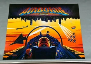 Airborne Translite NOS New Capcom Pinball Machine Parts Art Artwork - Picture 1 of 6