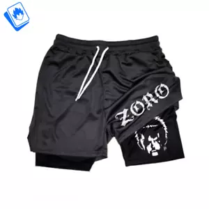 Pantaloncini da bagno Costume da Spiaggia Uomo One Piece Roronoa Zoro Nero - Imagen 1 de 4