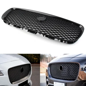 Fit 16-20 17 18 Jaguar F-PACE Front Upper Vent Grille Gloss Black Mesh Radiator - Picture 1 of 11