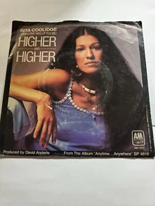 RITA COOLIDGE - HIGHER AND HIGHER / WHO'S TO BLESS 45RPM A&M 1977 VG+ F64 - Picture 1 of 1
