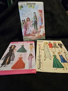 Butterick Barbie Fun In The Sun Pattern,5865 Clothes Sewing Uncut - Picture 1 of 6