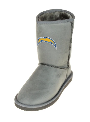 Cuce Shoes San Diego Chargers NFL Football Women's The Devotee Boot - Gray Cover